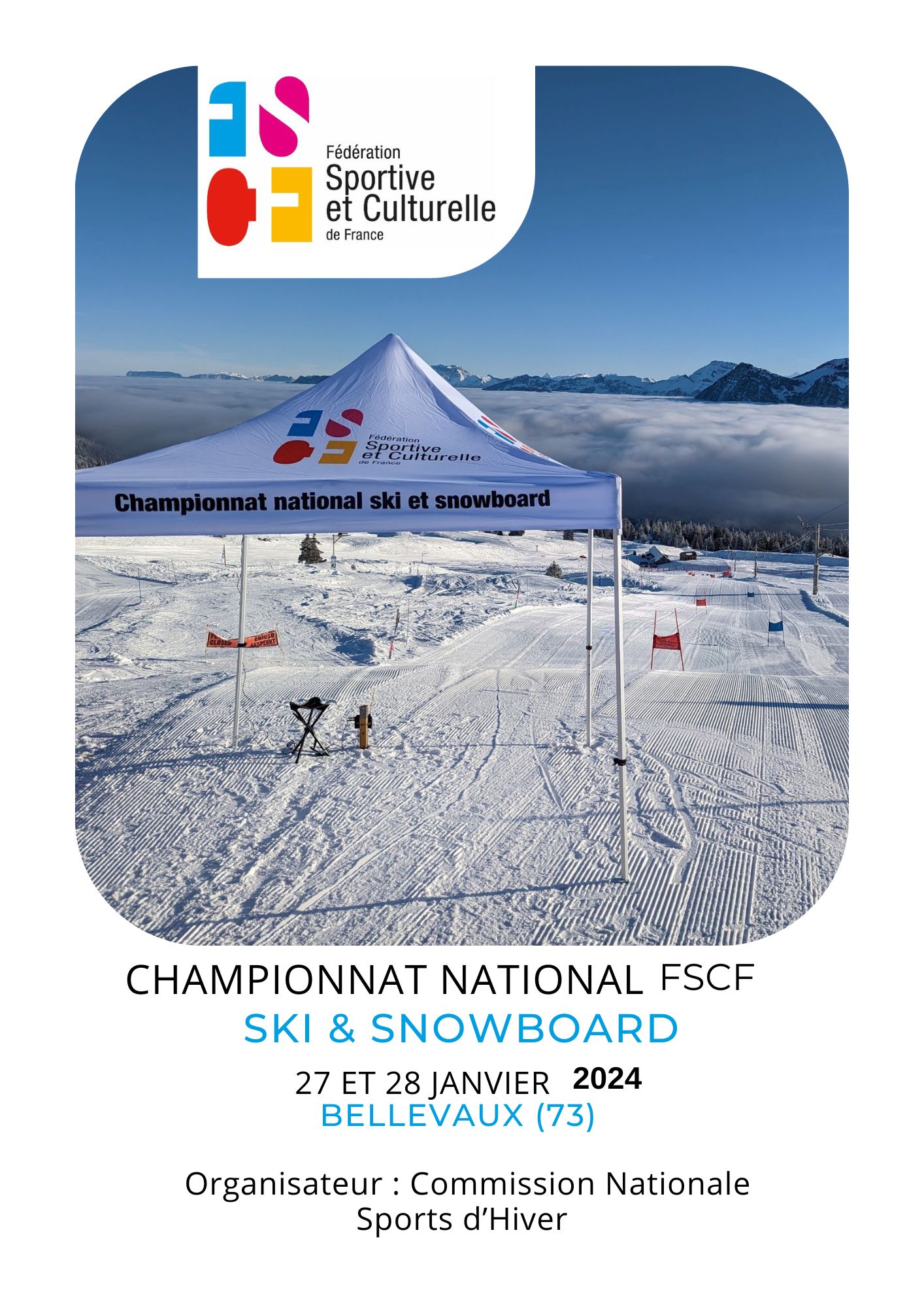 Affiche National SKI FSCF