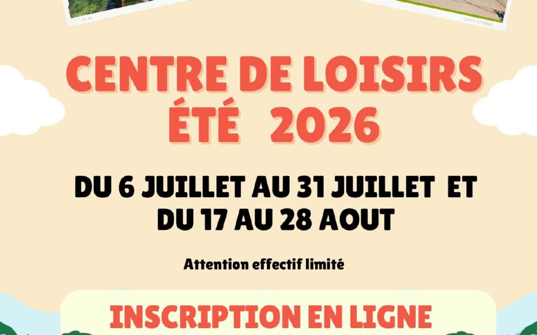 Centre de Loisirs ETE 2026