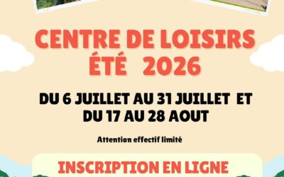 Centre de Loisirs ETE 2026