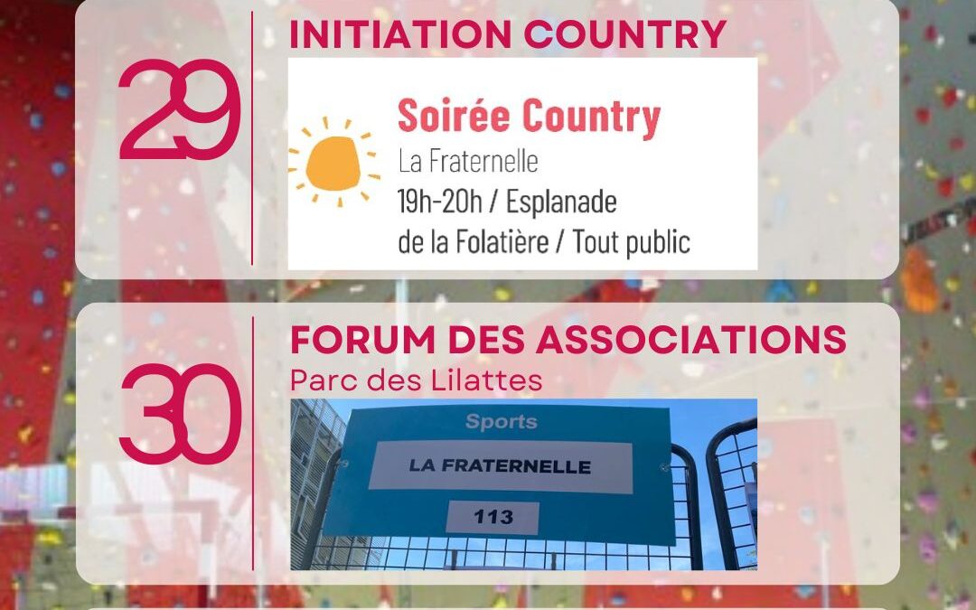 Programme du mois d’Aout